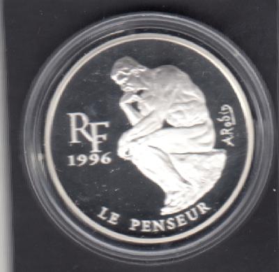 Beschrijving: 10 Francs(1,5 Euro) THE THINKER